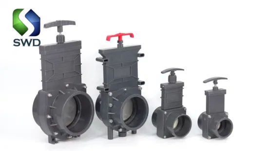 2/6/4/8/12 Inch Flange Plastic PVC Water Knife Gate Valve with EPDM Seal for Sewage and Slurry